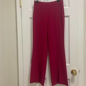 Alice + Olivia High Waisted Pleated Boot Cut Pants, Size 2